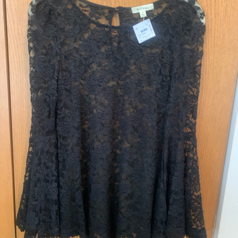 Alythea Black Lace Blouse